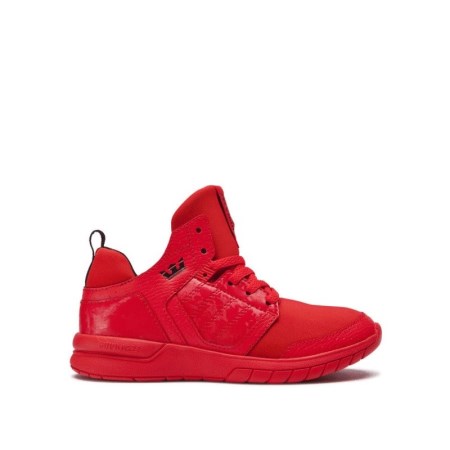 Supra Varsity Method Kids High Tops Shoes Red UK 58ZHO